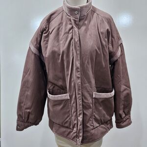 White Stag Vintage Pink Jacket Corduroy Accent Coat Size 10 Basic Barn Cottage